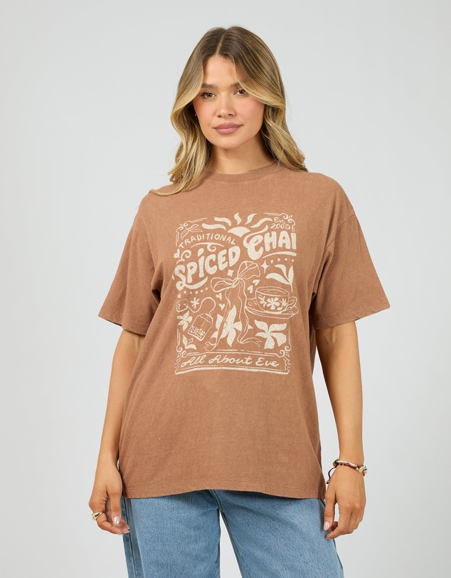 All About Eve - Nahla Relaxed Tee Cinnimon