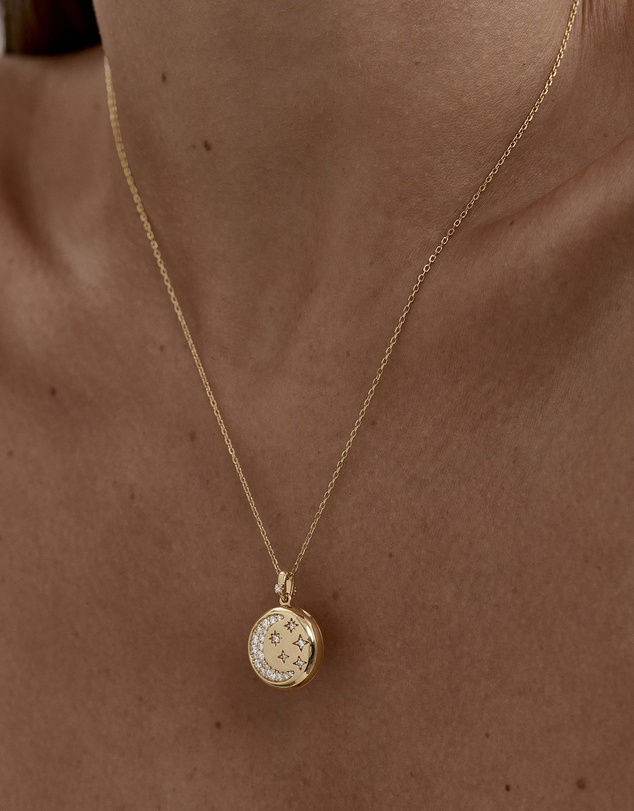 By Charlotte - My Moon and Stars Locket Pendant