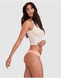 Bras N Things - Body Bliss V String - Light Coral