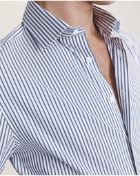 SABA - Calvin Long Sleeve Slim Stripe Shirt