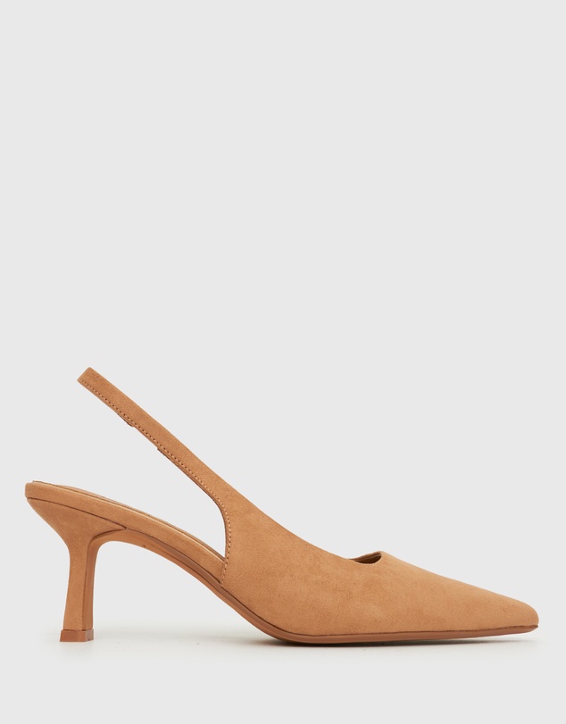 Betts - Wider Fit Jerry Slingback Stiletto Heel Pumps