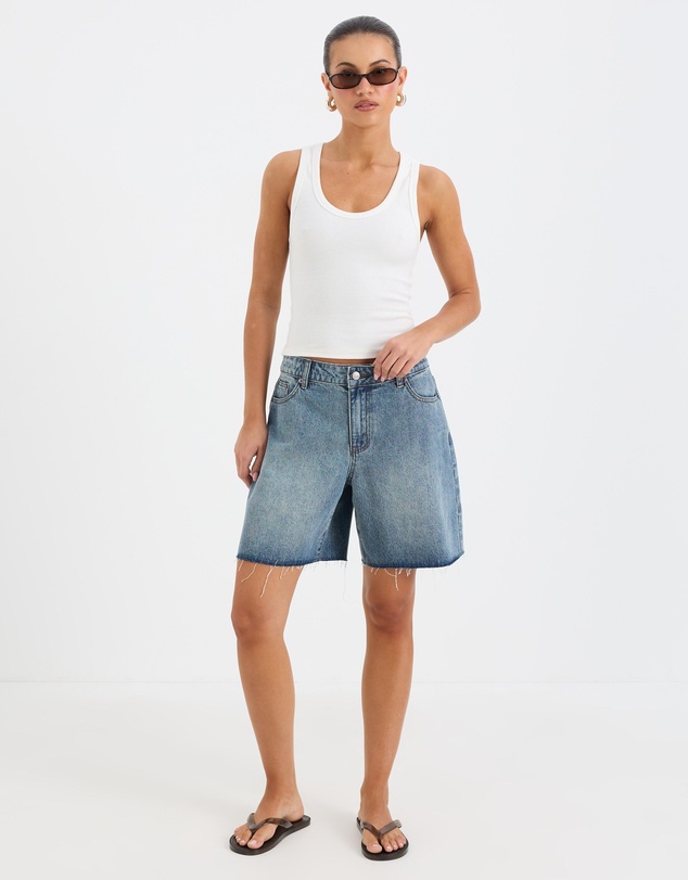 Calli - Blake Wide Leg Denim Jorts