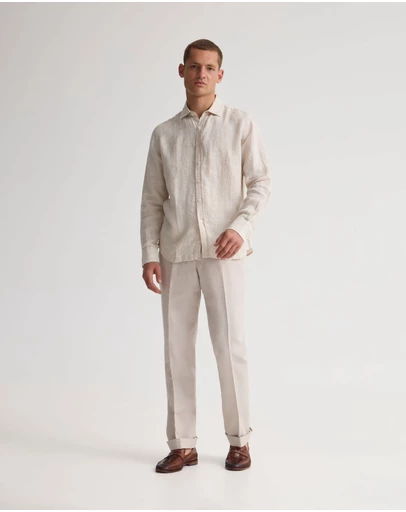 Oxford - Cooper Ls Organic Linen Shirt