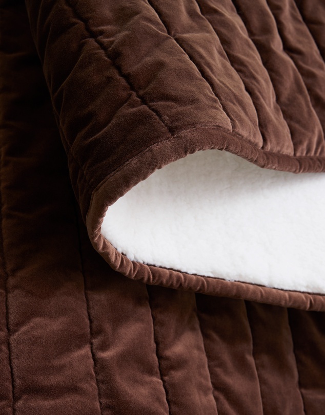 Country Road - Marlon Cotton Sherpa Throw