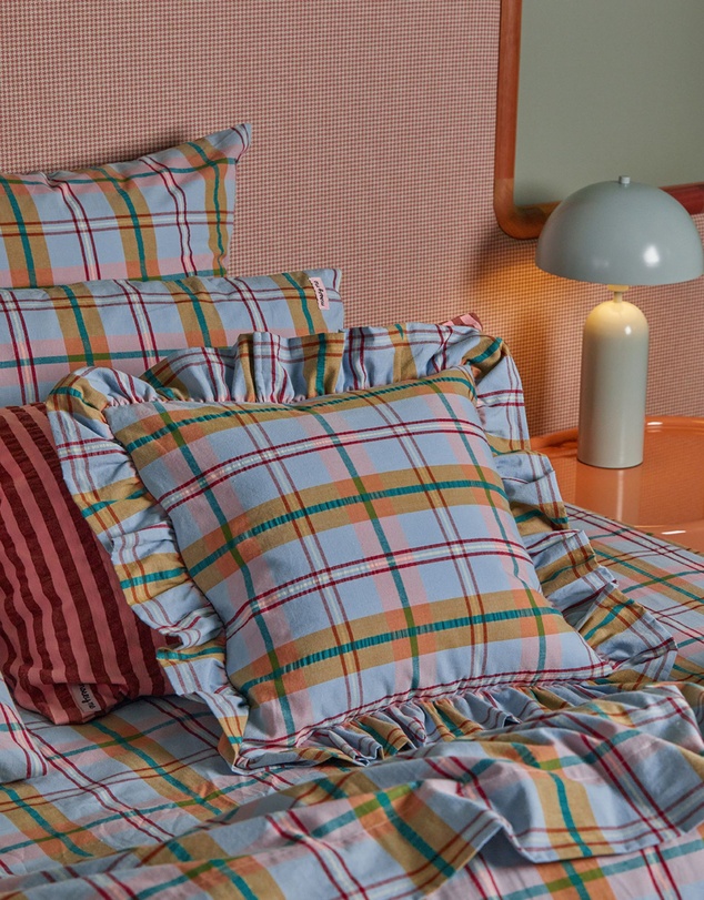 Mosey Me - Confetti Plaid Cushion