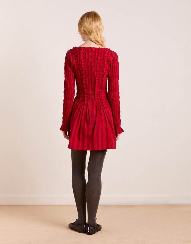 Damson Madder - Raphaela LS Mini Dress