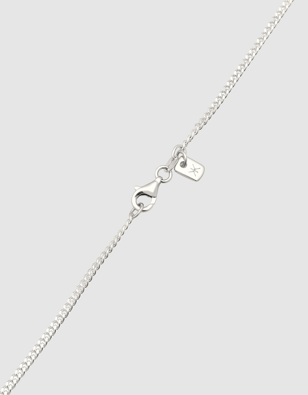 Kuzzoi - ICONIC EXCLUSIVE - Cloverleaf Curb Chain Necklace in 925 Silver