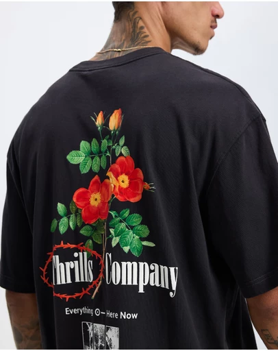 Thrills - Everything Here Now Box Fit Oversize Cropped Tee