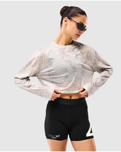 Represent 247 - 247 Glitch Cropped Training Tee