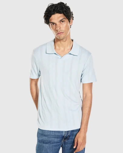 GUESS - Andro Rib Knit Polo Shirt