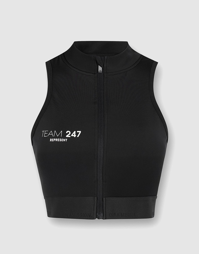 Represent 247 - 247 Zip Front Performance Crop