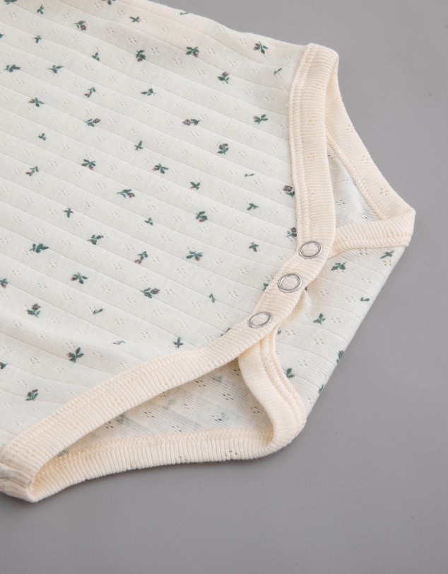 Tiny Trove - Luca Cotton Rib Pointelle Bodysuit - Babies
