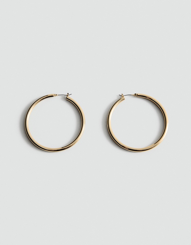 M.N.G - Metallic Hoop Earrings