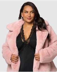 Sunday In The City - Midnight Aura Fur Jacket