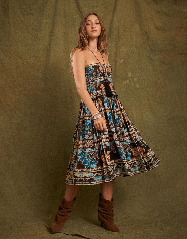 KINGA CSILLA - Tatum Asa Shirred Maxi Skirt