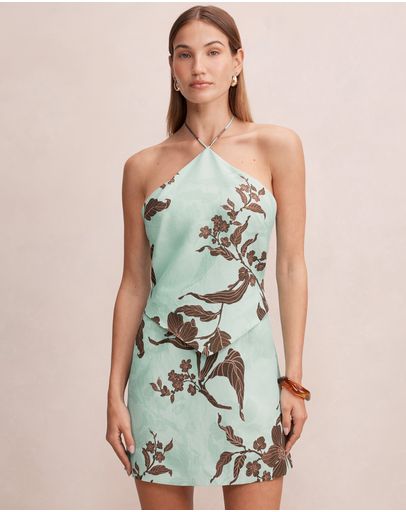 Aqua Mei Floral