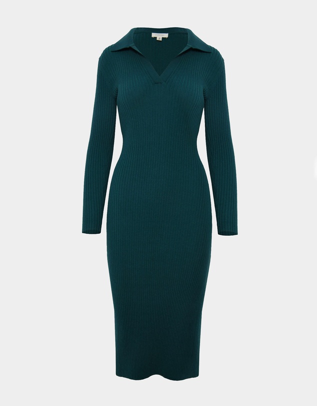 Forcast - Elliot Collared Knit Dress