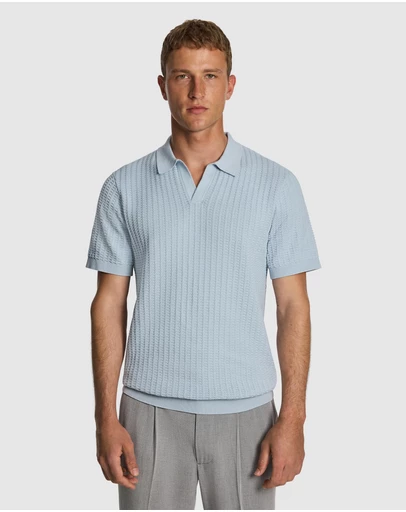 yd. - Salford Knitted Polo Shirt