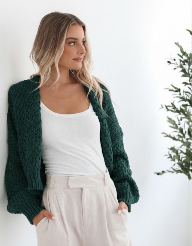 Esther & Co - Dorine Cardigan - Teal
