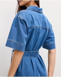 The Fated - Kate Denim Midi Dress