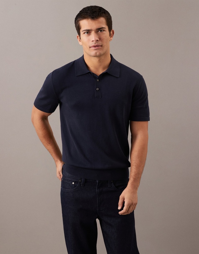 Calvin Klein - Supima Cotton Polo Sweater