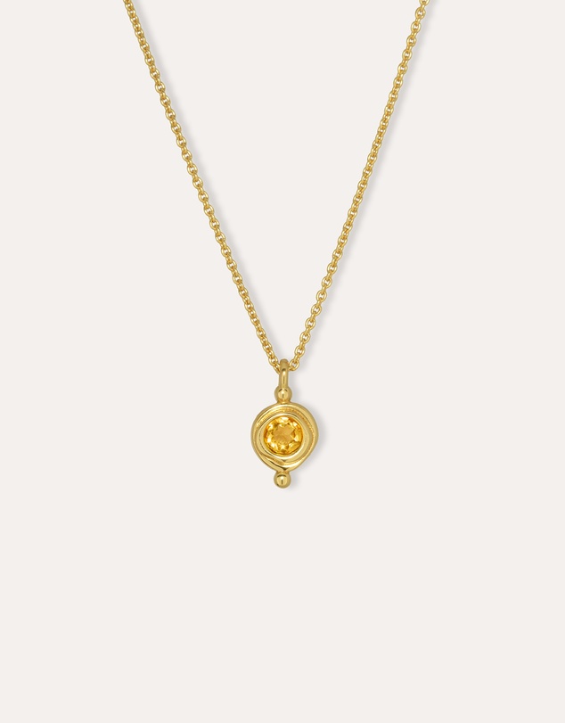Ottoman Hands - November Birthstone Pendant Necklace