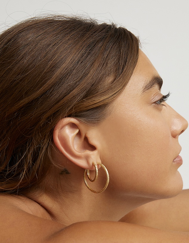 Arms Of Eve - Sebastian Gold Hoop Earrings