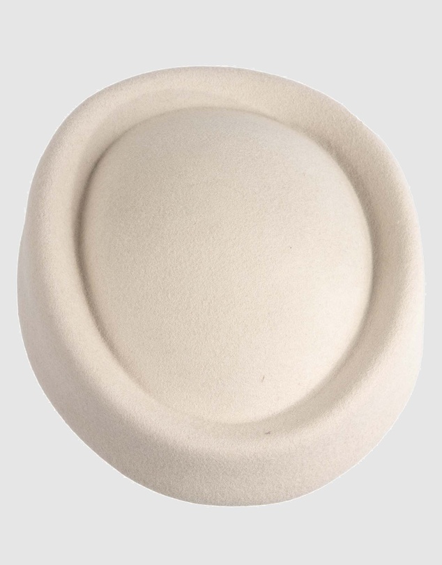 Max Alexander - Felt Cream Pillbox Hat