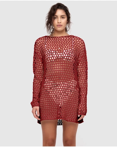 Zulu & Zephyr - Crochet Knit Tunic Dress