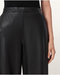 AllSaints - Etta Barrel Leg Leather Trousers
