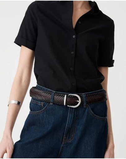 Forcast - Maison Braid Leather Belt