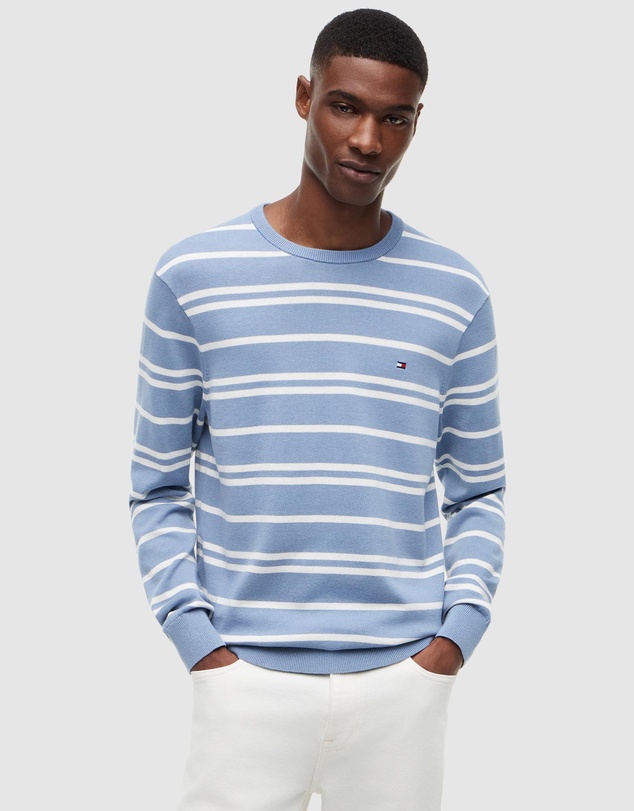 Tommy Hilfiger - Flag Embroidery Crew Neck Jumper