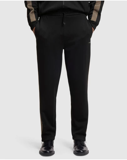 HUGO - Relaxed-Fit Tracksuit Bottoms With Logo Tape