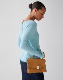Kate Spade - Deco Wavy Suede Convertible Shoulder