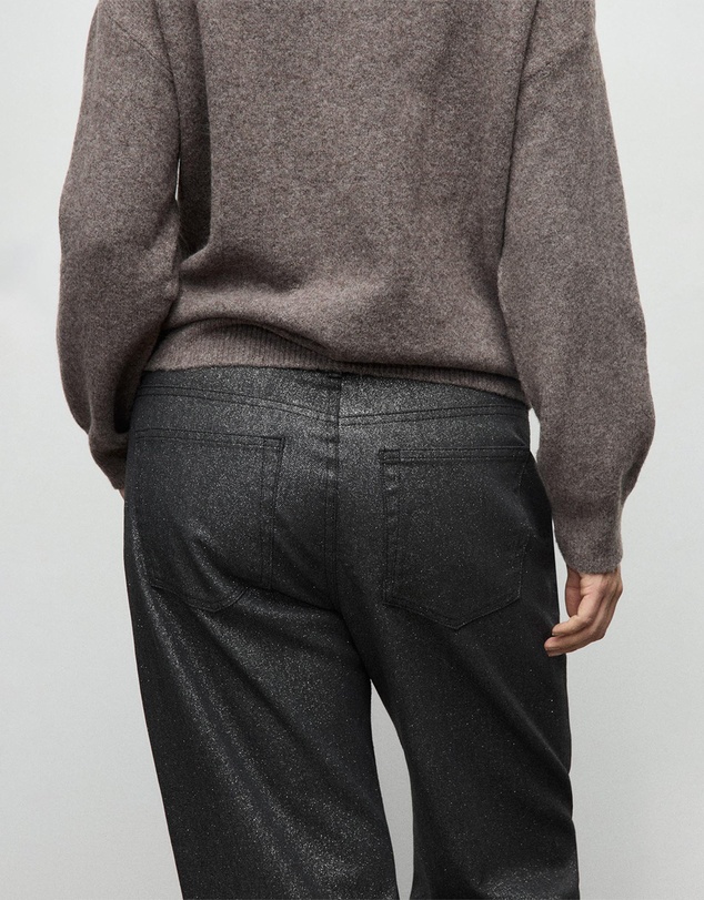 M.N.G - Shiny Straight-Leg Jeans