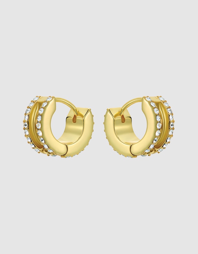 Ted Baker - ROSY: Crystal Roll Huggie Earrings