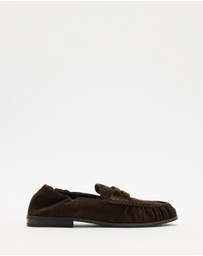 AERE - Comfort Back Suede Loafers