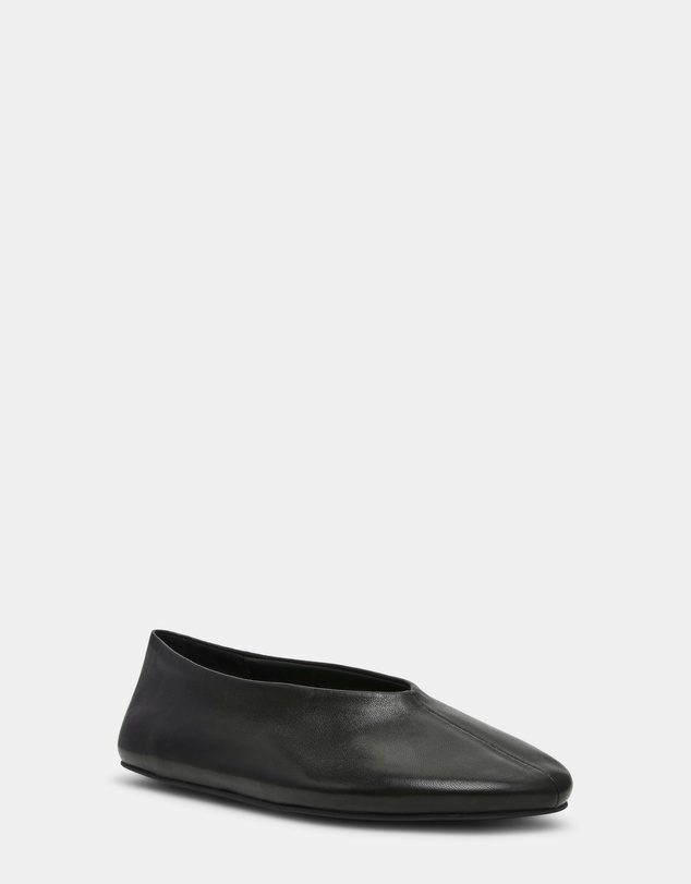 Steve Madden - Cyntra Black Leather Flats