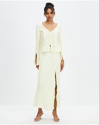 Third Form - Stroke Frill Maxi Skirt