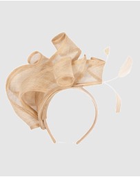 Max Alexander - Sinamay Nude Racing Fascinator