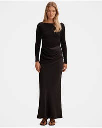 Forever New - Briella Boat Neck Drape Maxi Dress