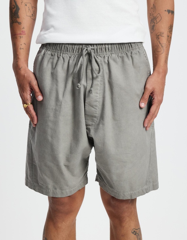 Surrounded By Ghosts - The Obsidian Linen Drawstring Shorts