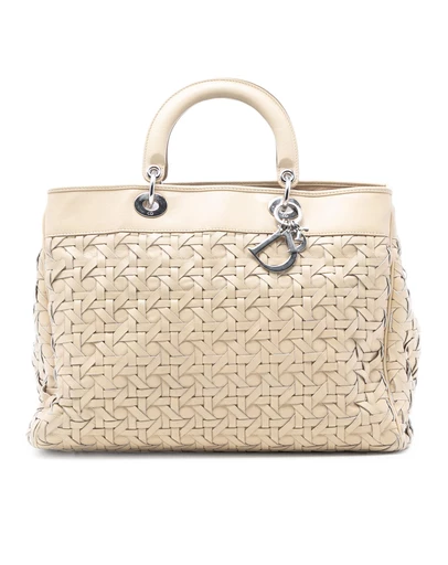 Dior - Pre-Loved Woven Lambskin Lady Dior Avenue Tote