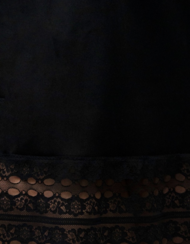 Naturana - Trimmable Half Slip Lingerie Underskirt With Lace