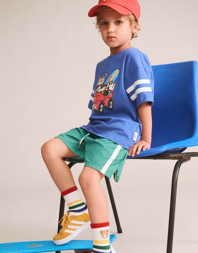 Huxbaby - Beach Buggy Sporty Slouchy Tee - Babies-Kids