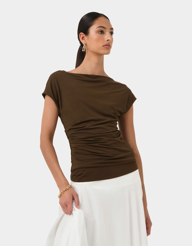 Forcast - Mia Off Shoulder Jersey Top