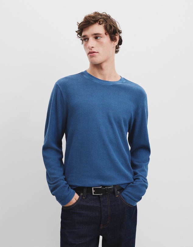 Country Road - Textured Long Sleeve T-shirt