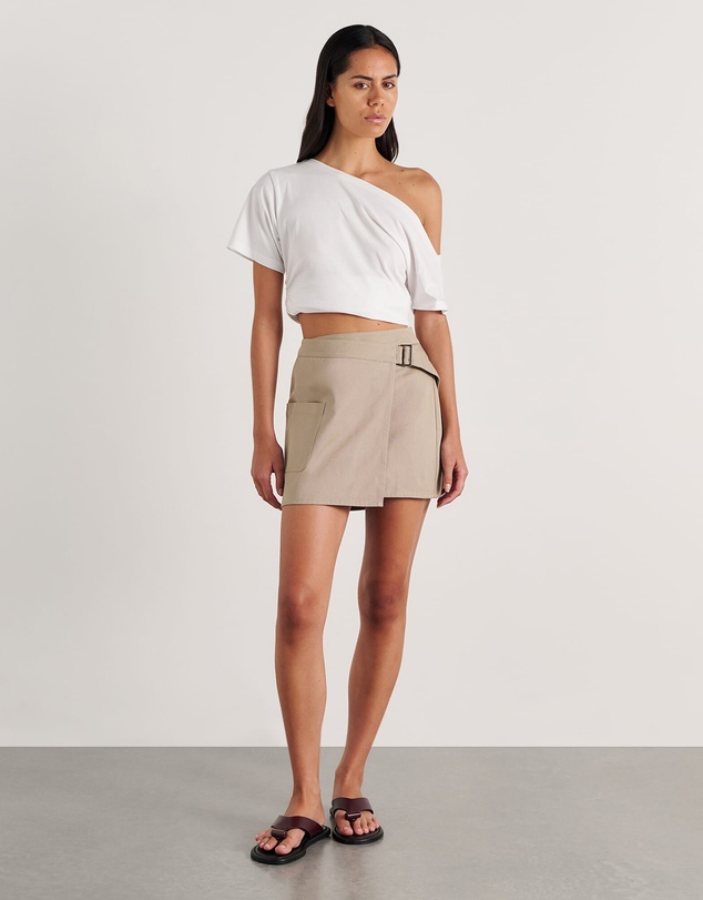 Jag - Pia Canvas Wrap Skirt