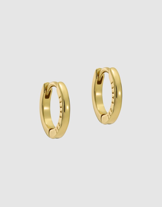 Ted Baker - Crislie Logo Hoop Earrings 12mm
