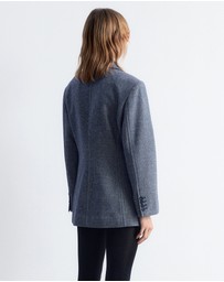 & Other Stories - Fitted Shoulder-Pad Wool Blazer